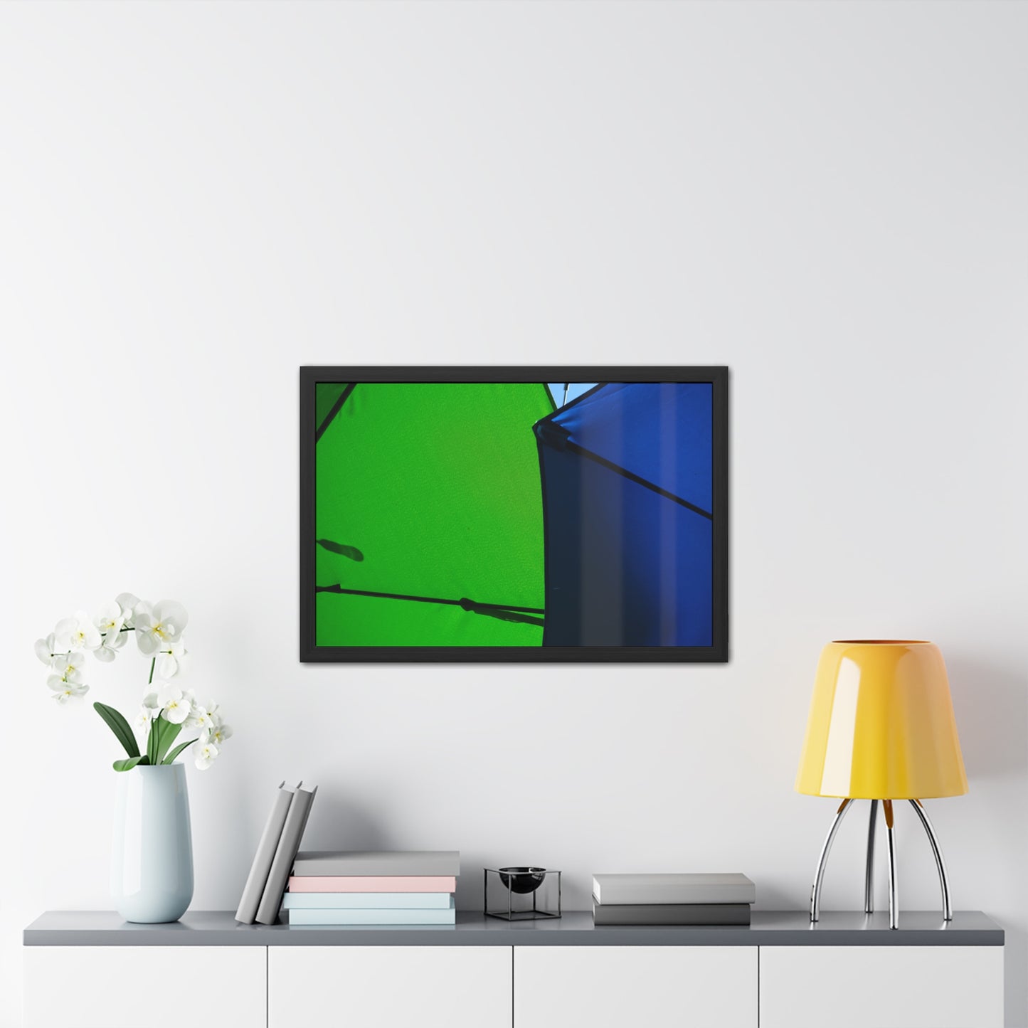 Green and Blue Abstract Wall Art