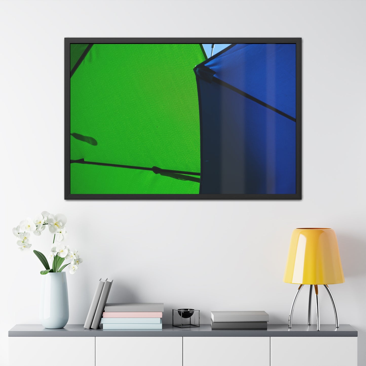 Green and Blue Abstract Wall Art