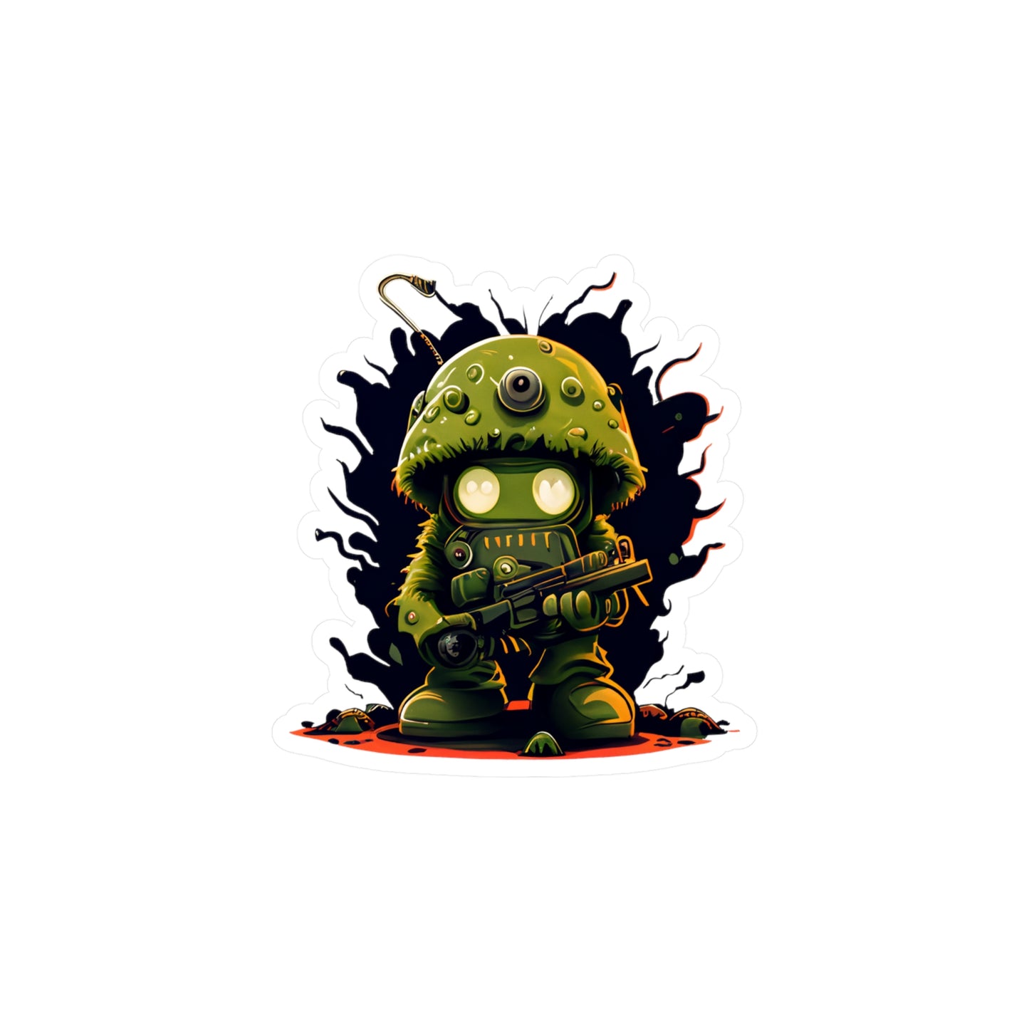 Monster Solider Vinyl Sticker