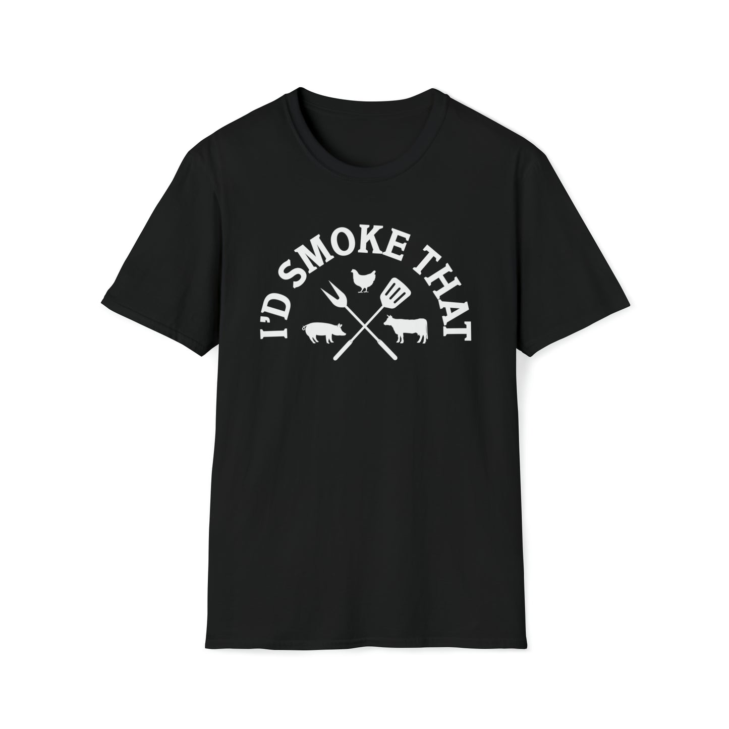 I'd Smoke That BBQ Shirt Unisex Softstyle T-Shirt