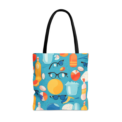 Blue Beach Summer Vibes Tote Bag