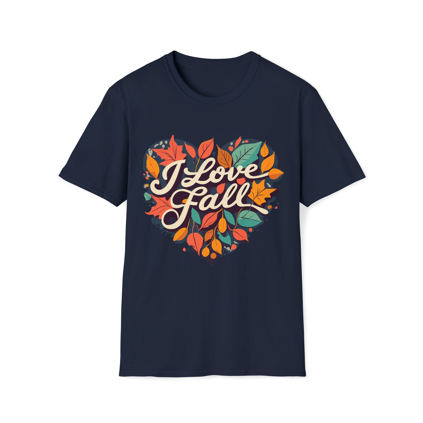 Heartfelt I Love Fall Tee - Embrace Autumn Vibes