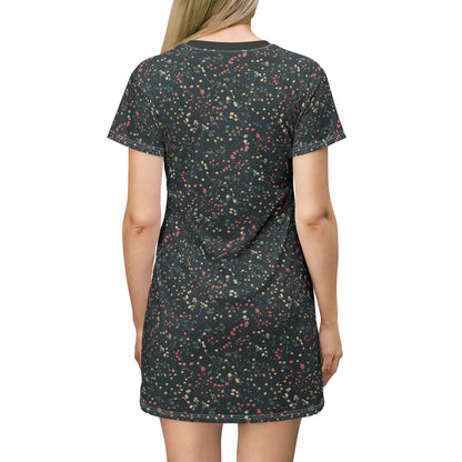 Summer Flowers T-Shirt Dress