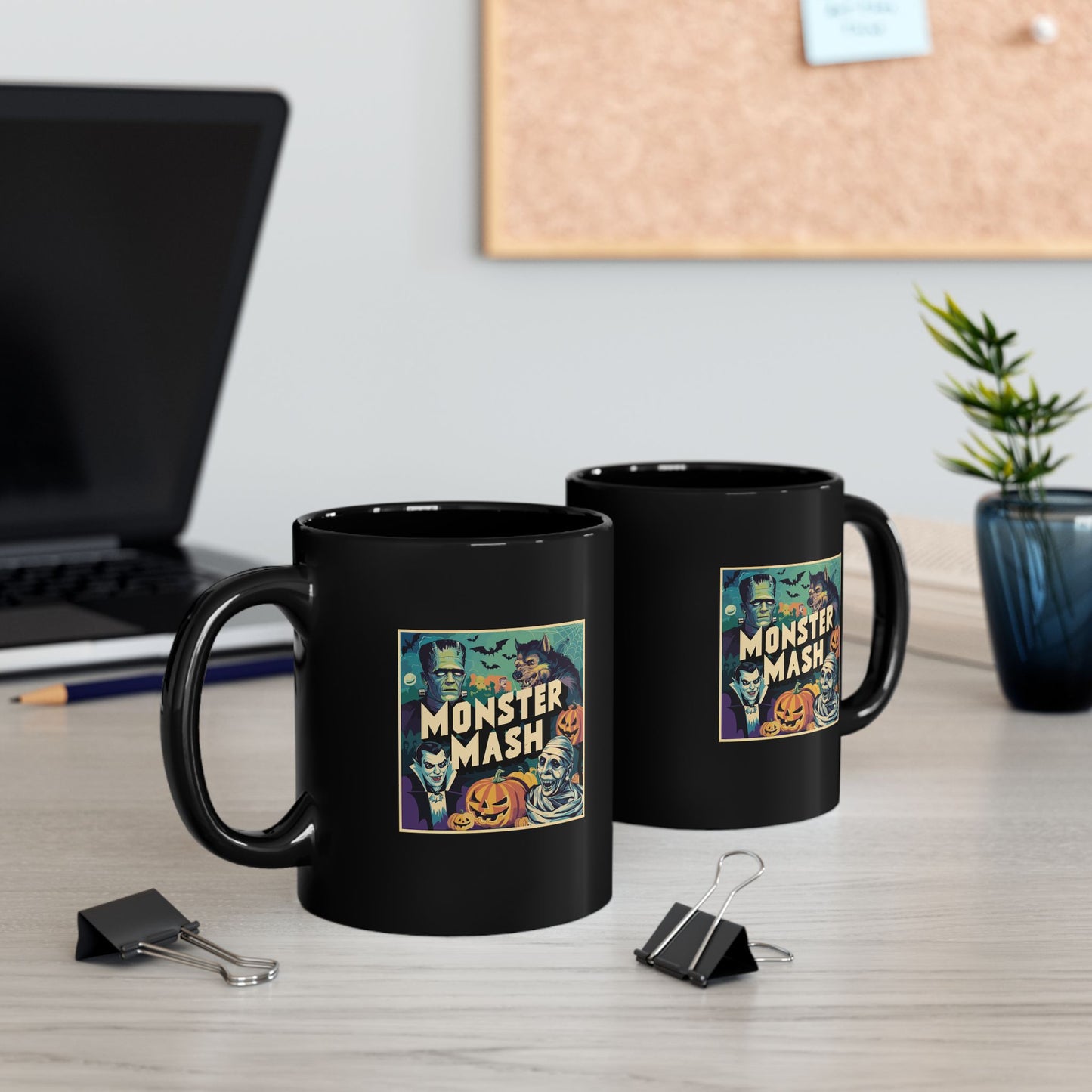 MONSTER MASH Black Mug