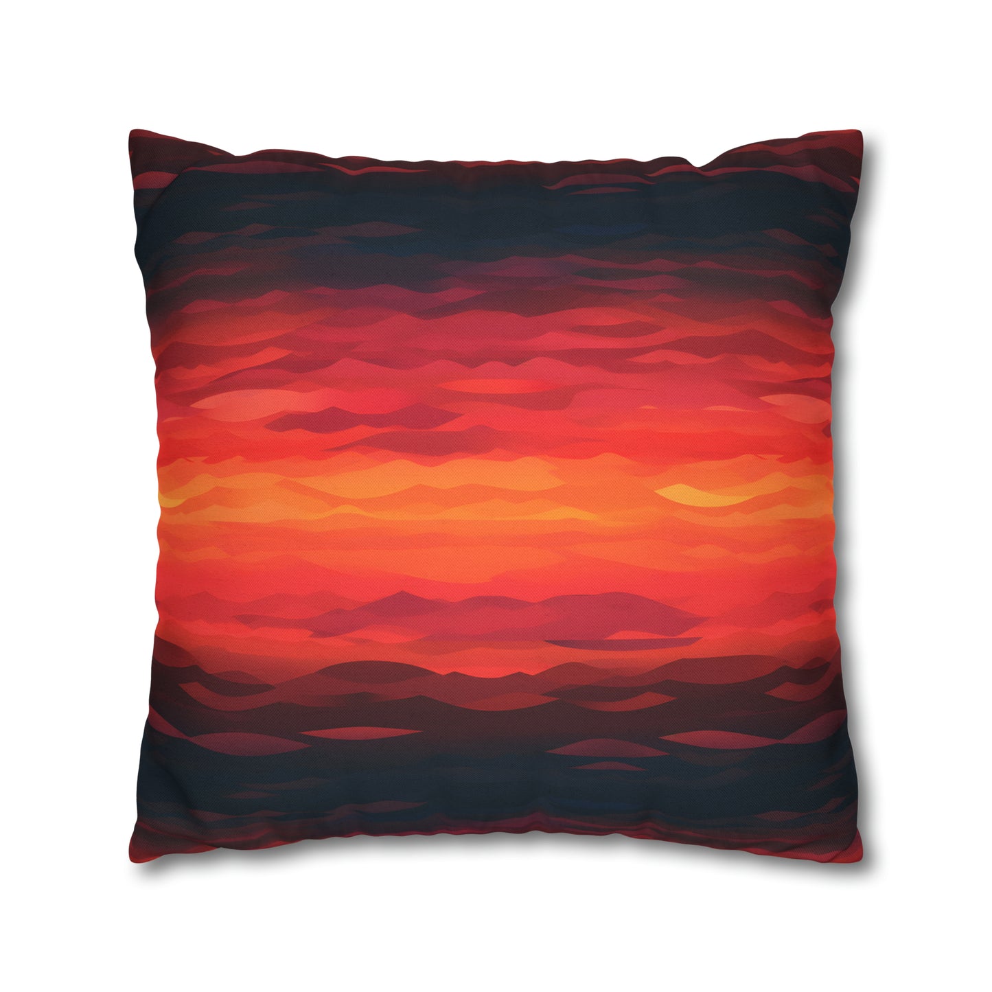 Red Sunset Pillow Case