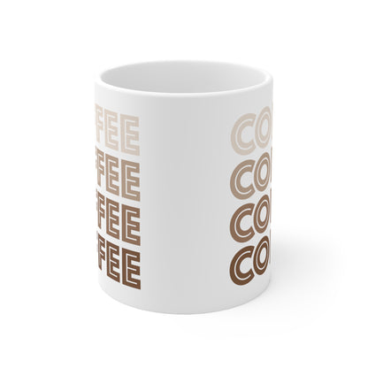 Coffee Coffee Coffee Ceramic Mug