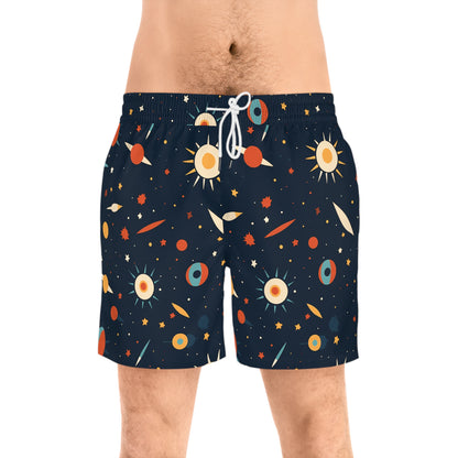 Spacey Floral Men's Swim Shorts