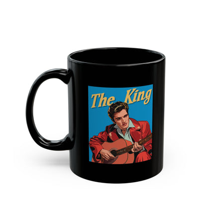 The King Elvis Presley Black Mug