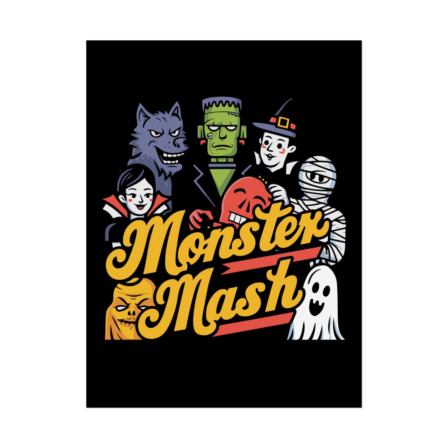 Monster Mash Rolled Poster - No Frame