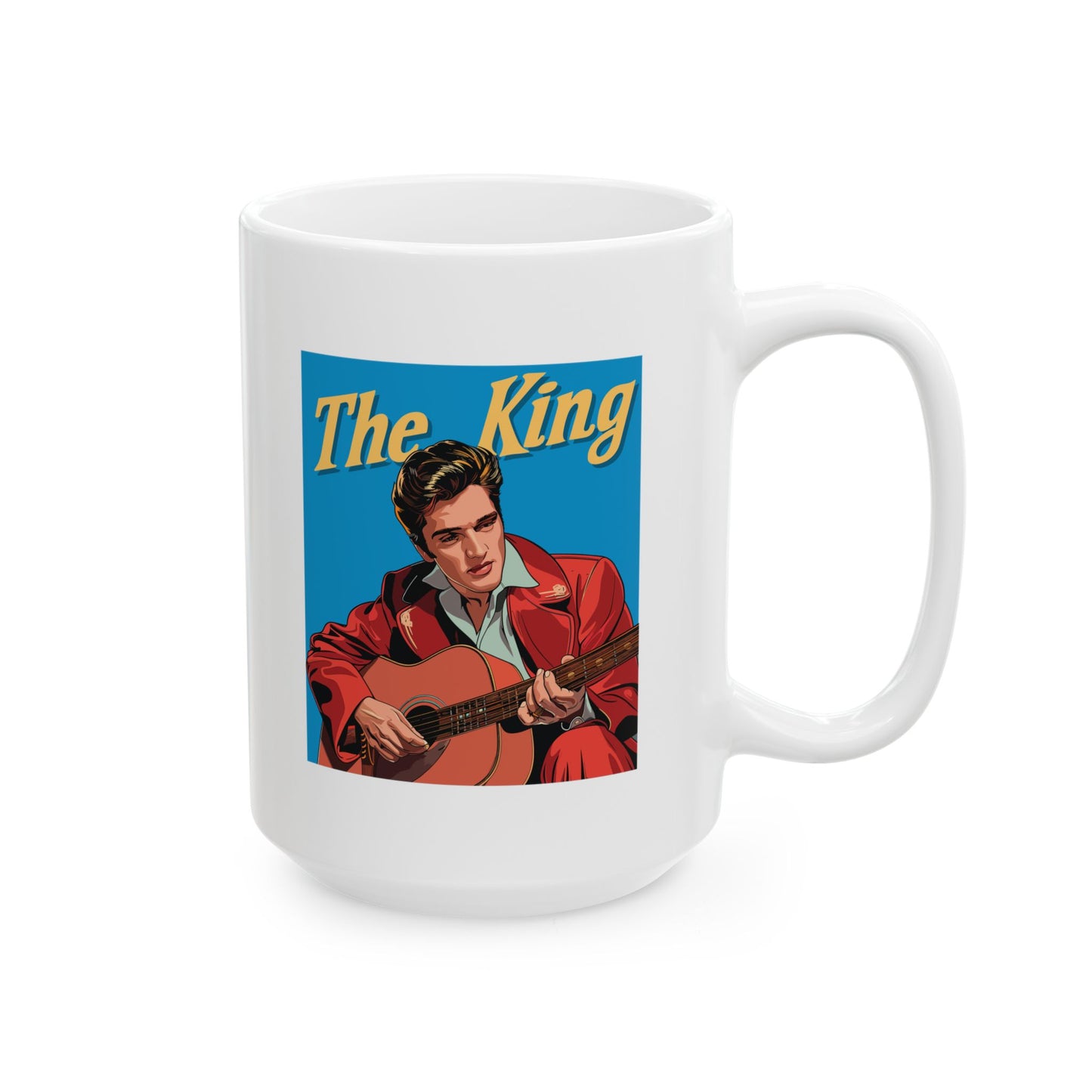 The King Elvis Presley White Mug