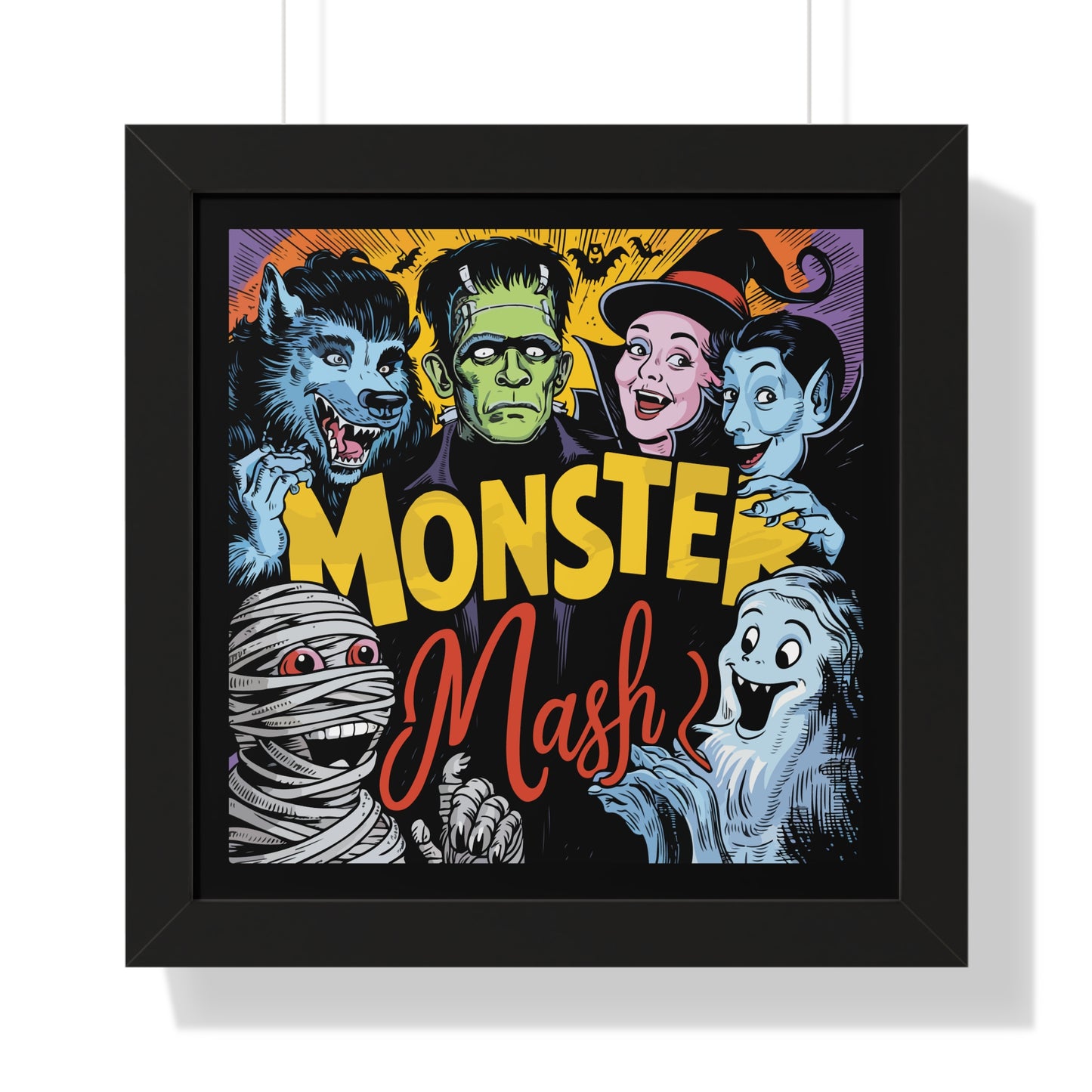 Monster Mash Framed Poster