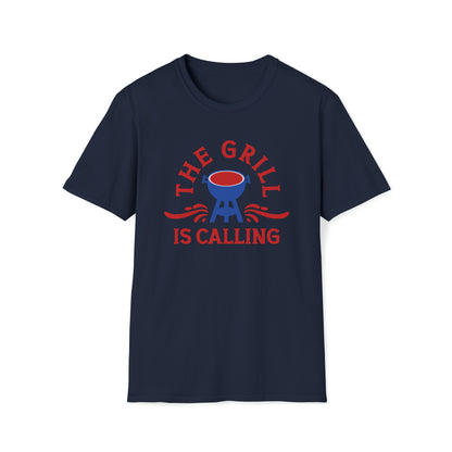 The Grill Is Calling | Funny Gift | Father's Day | Gildan | Unisex T-Shirt Design