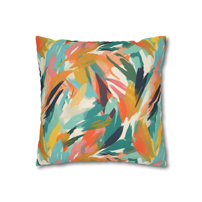 Abstract Beachy Pattern Throw Pillow Case