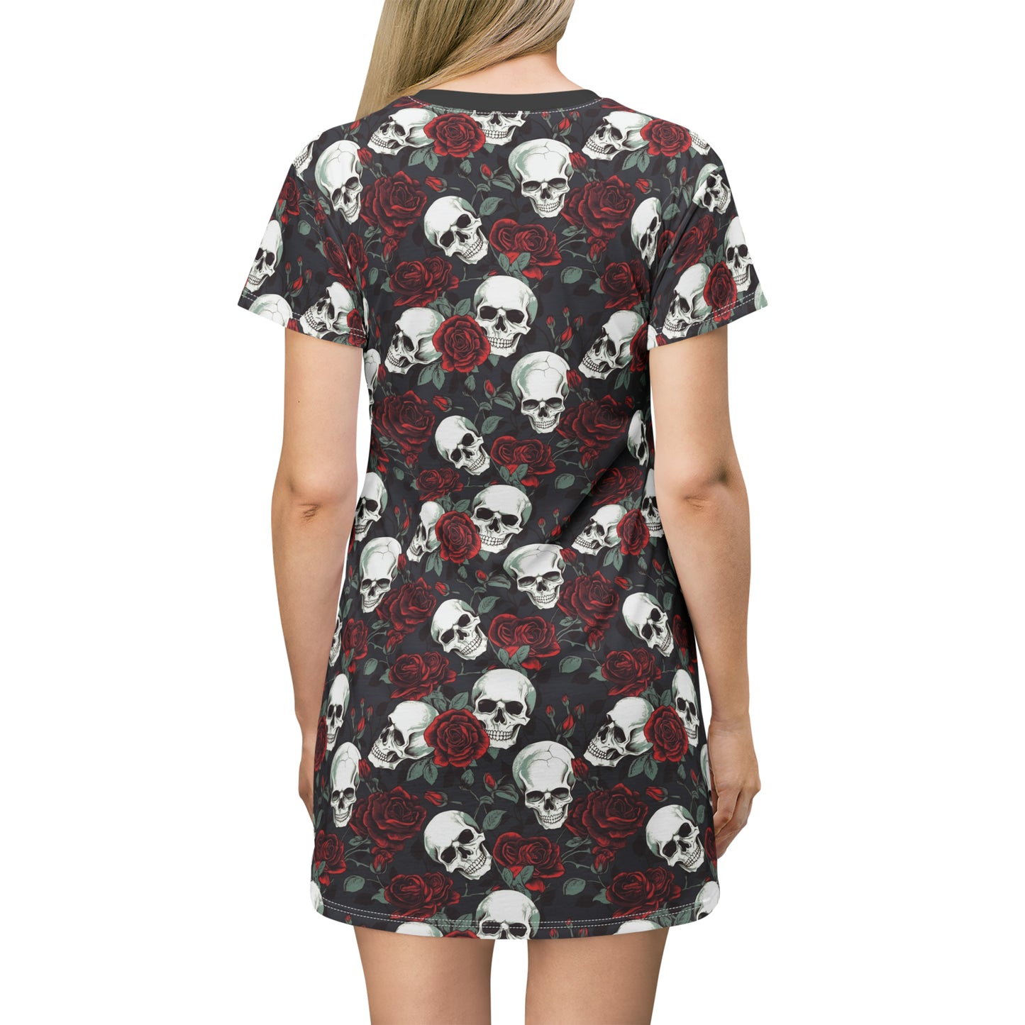 Skulls and Roses T-Shirt Dress