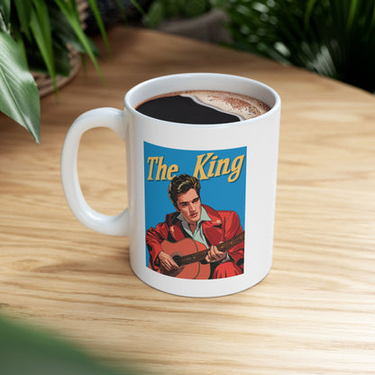 The King Elvis Presley White Mug