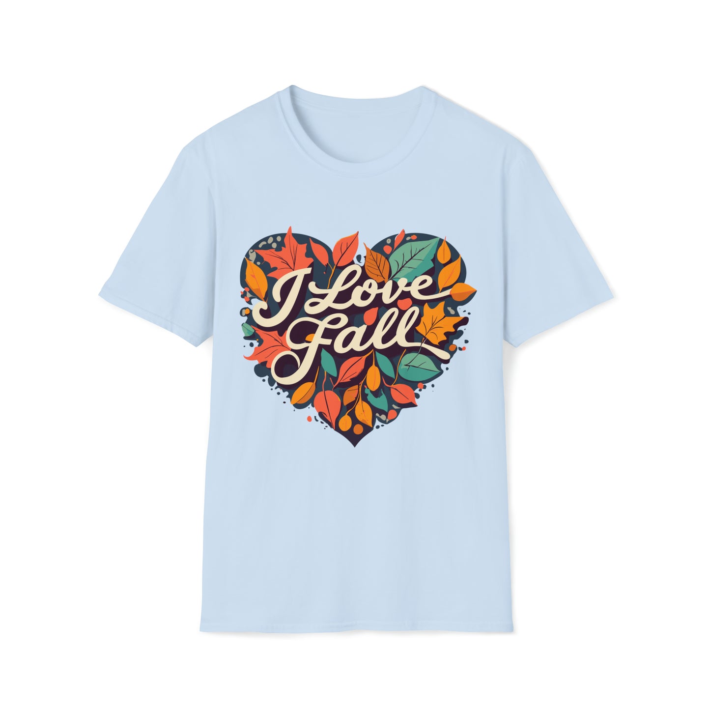 Heartfelt I Love Fall Tee - Embrace Autumn Vibes