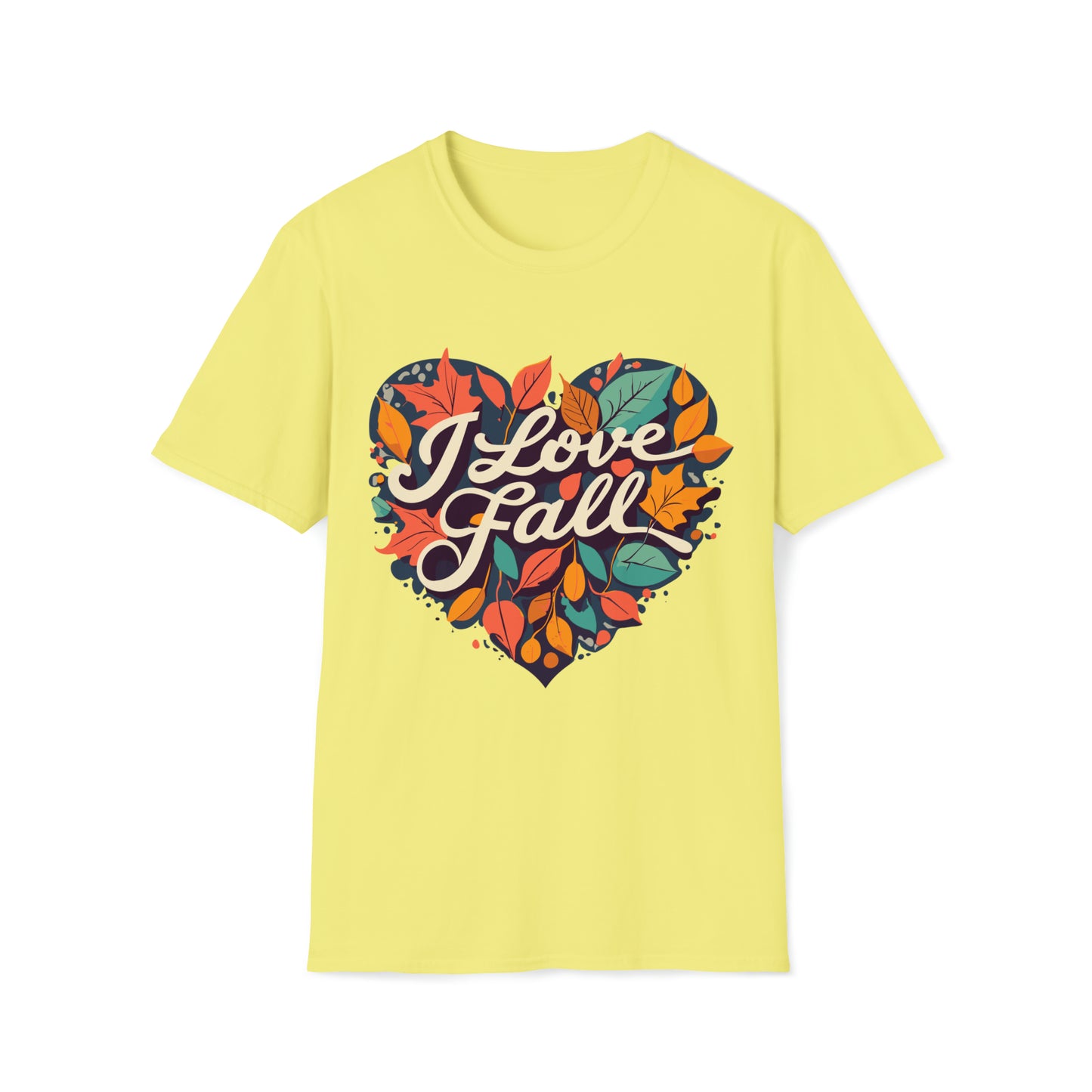 Heartfelt I Love Fall Tee - Embrace Autumn Vibes