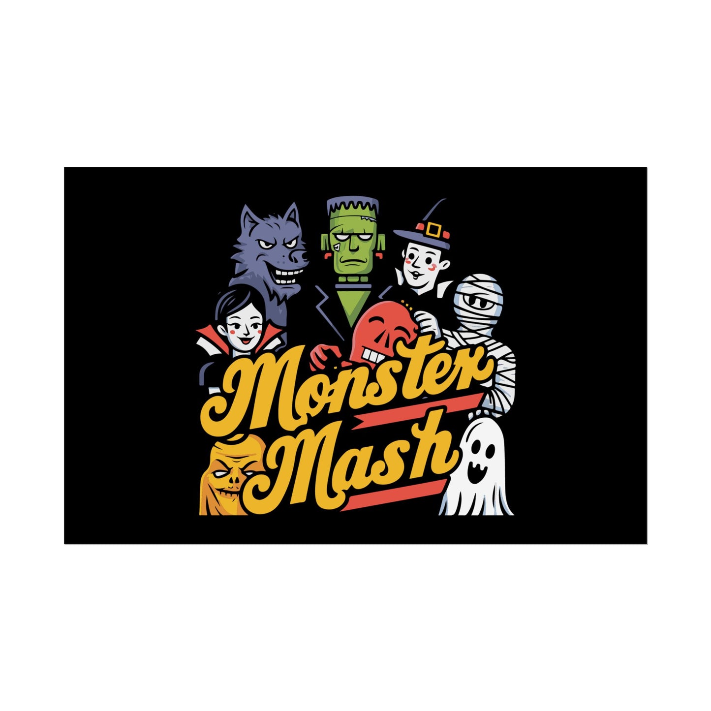 Monster Mash Rolled Poster - No Frame