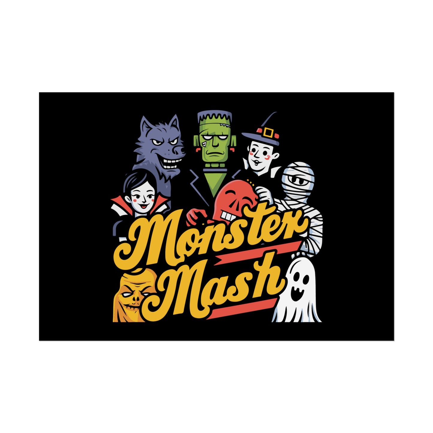 Monster Mash Rolled Poster - No Frame