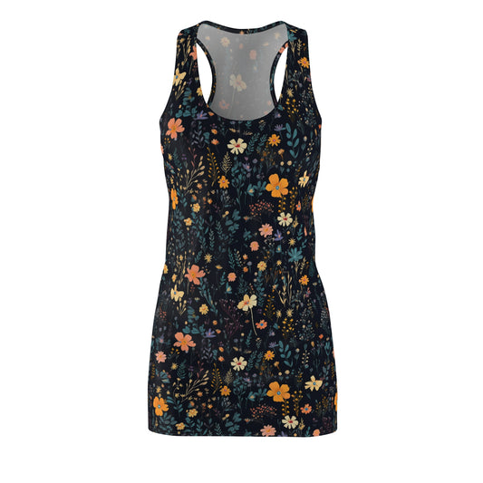 Spring Flower Cut & Sew Racerback Dress