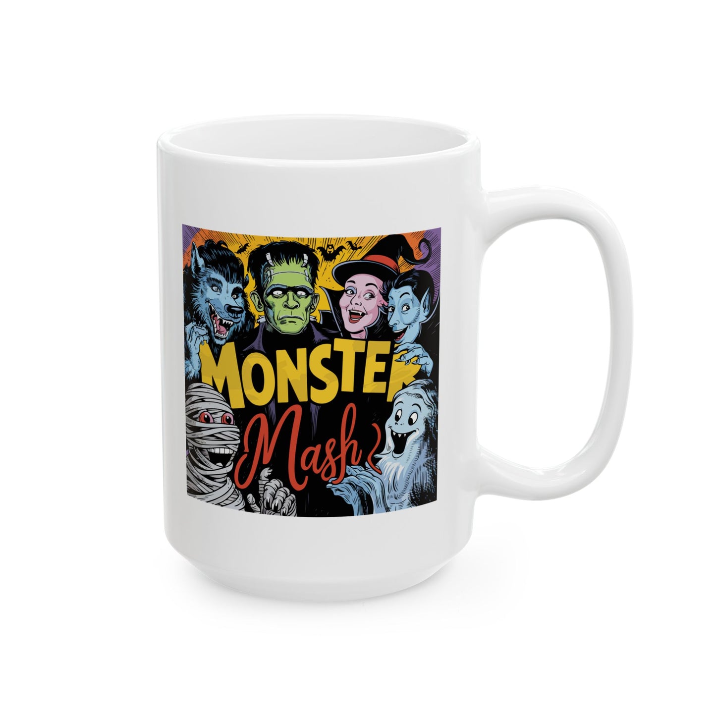 Monster Mash White Mug