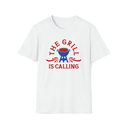 The Grill Is Calling | Funny Gift | Father's Day | Gildan | Unisex T-Shirt Design