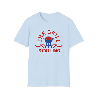 The Grill Is Calling | Funny Gift | Father's Day | Gildan | Unisex T-Shirt Design