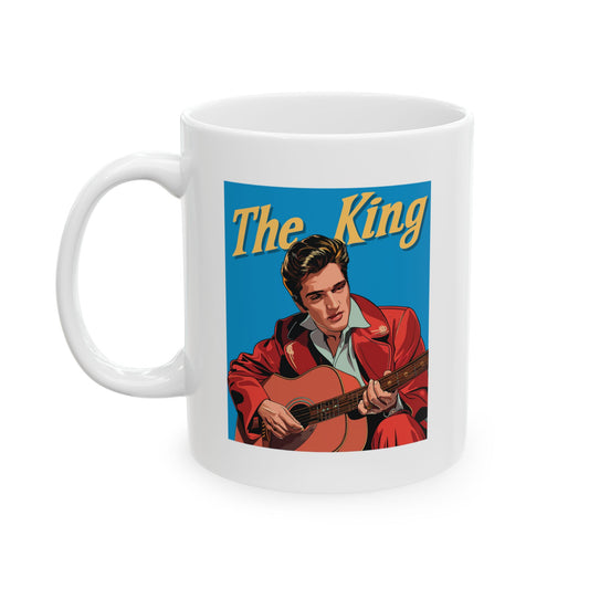 The King Elvis Presley White Mug