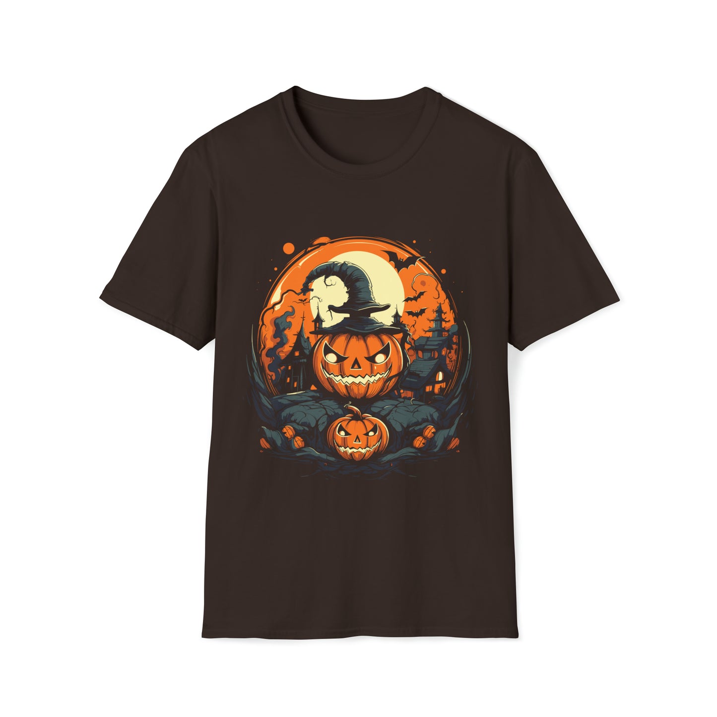 Spooky Jack-o'-lanterns Halloween T-Shirt - Spooky Season Apparel, Nightmare Halloween Shirt, Funny Halloween Shirt, Halloween Party