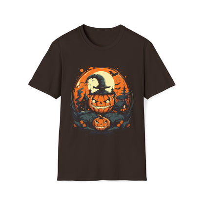 Spooky Jack-o'-lanterns Halloween T-Shirt - Spooky Season Apparel, Nightmare Halloween Shirt, Funny Halloween Shirt, Halloween Party