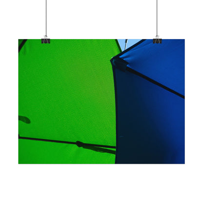 Green and Blue Abstract Wall Art