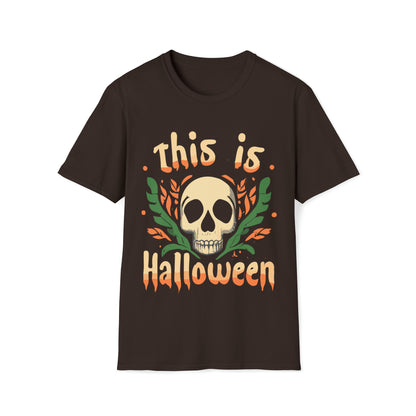 Skull This is Halloween T-Shirt - Spooky Season Apparel, Nightmare Halloween Shirt, Funny Halloween Shirt, Halloween Party