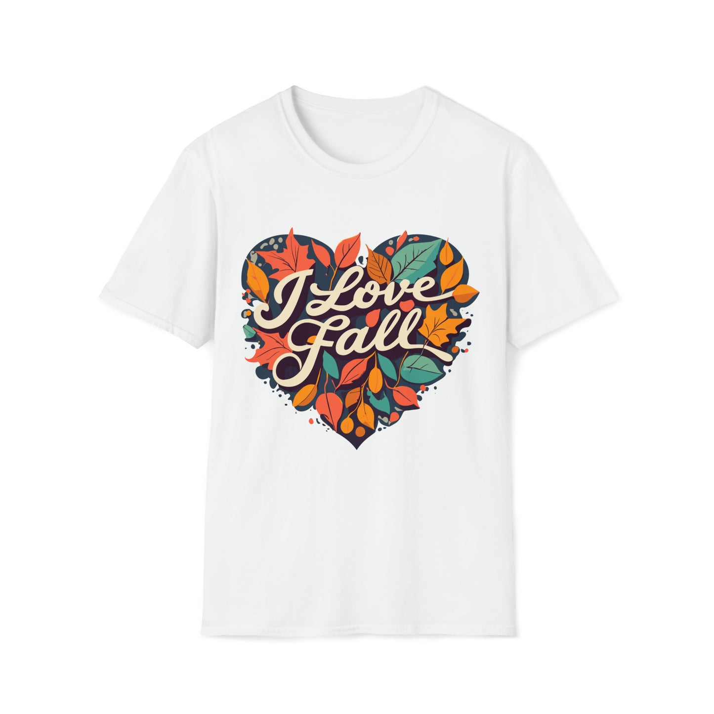 Heartfelt I Love Fall Tee - Embrace Autumn Vibes