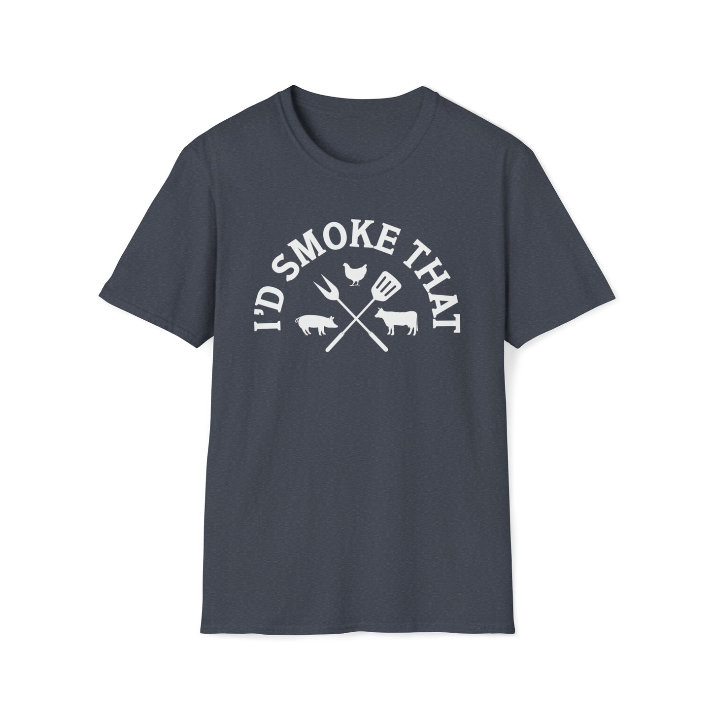 I'd Smoke That BBQ Shirt Unisex Softstyle T-Shirt