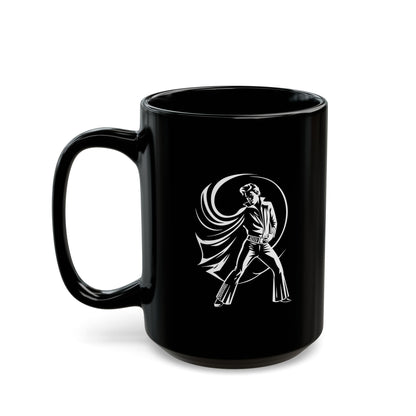 Elvis The King Black Mug