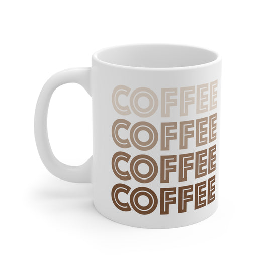 Coffee Coffee Coffee Ceramic Mug