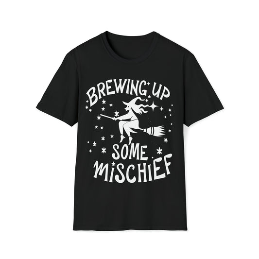 Brewing Up Some Mischief Witch Unisex T-Shirt