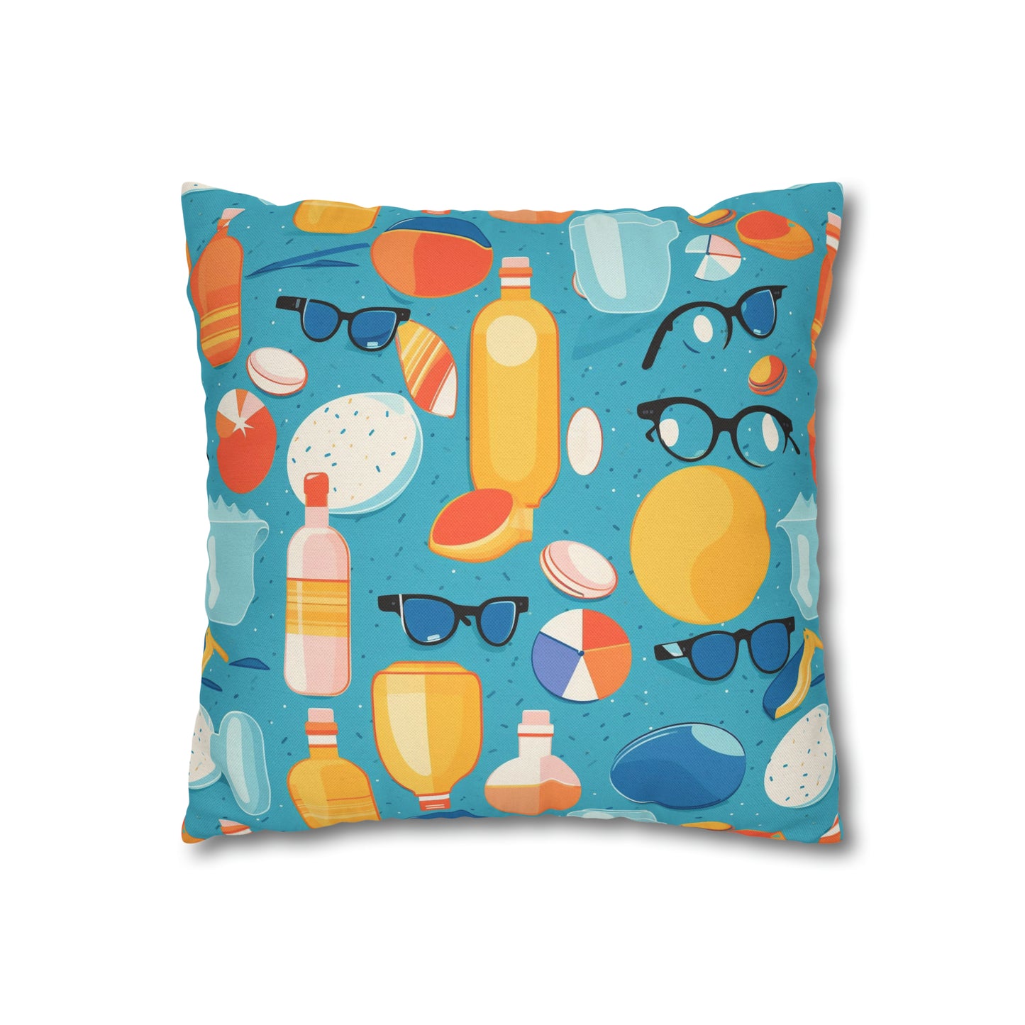 Blue Beach Summer Vibes Indoor Pillow Case