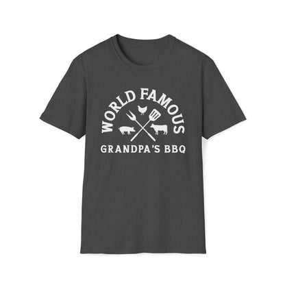 World's Famous Grandpa's BBQ | Funny Gift | Father's Day | Gildan | Unisex T-Shirt Design