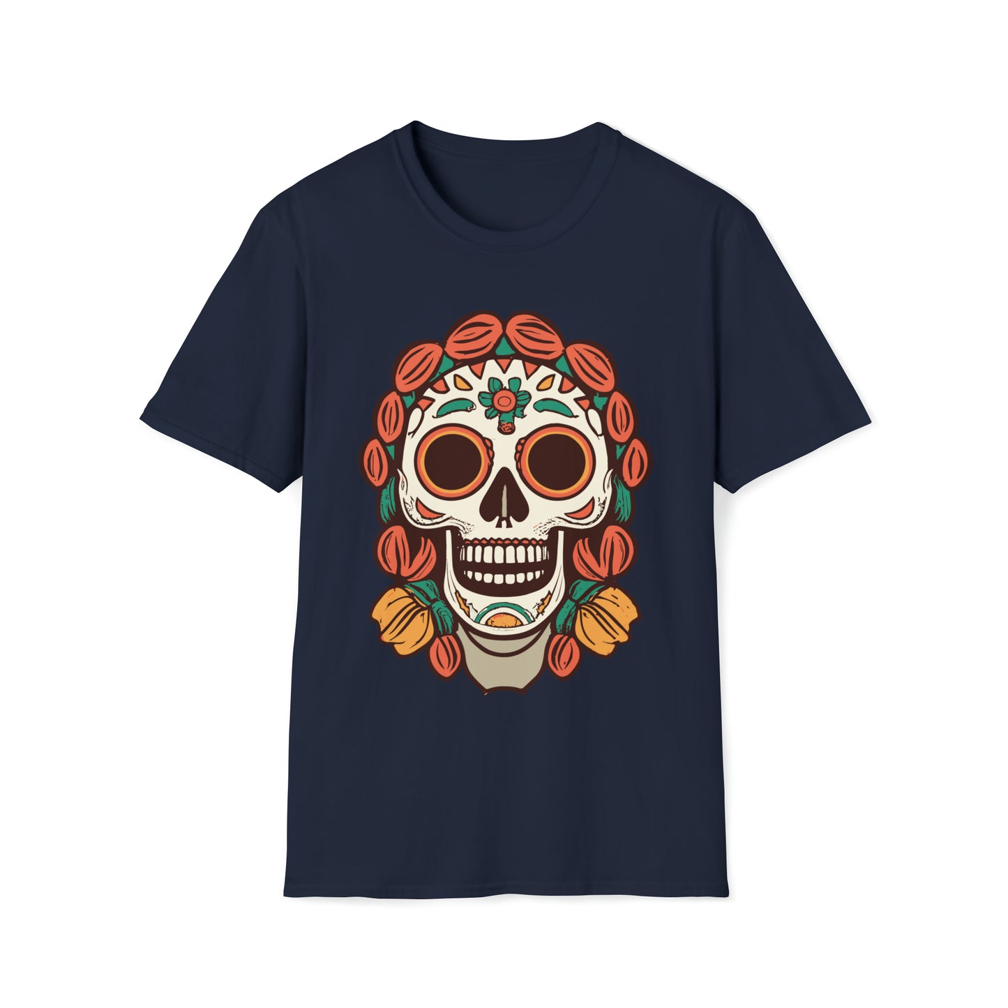 Day of the Dead Skull T-Shirt - Celebrate Life with Style