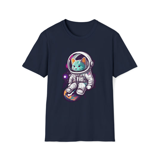 Cat In Space Unisex Softstyle T-Shirt