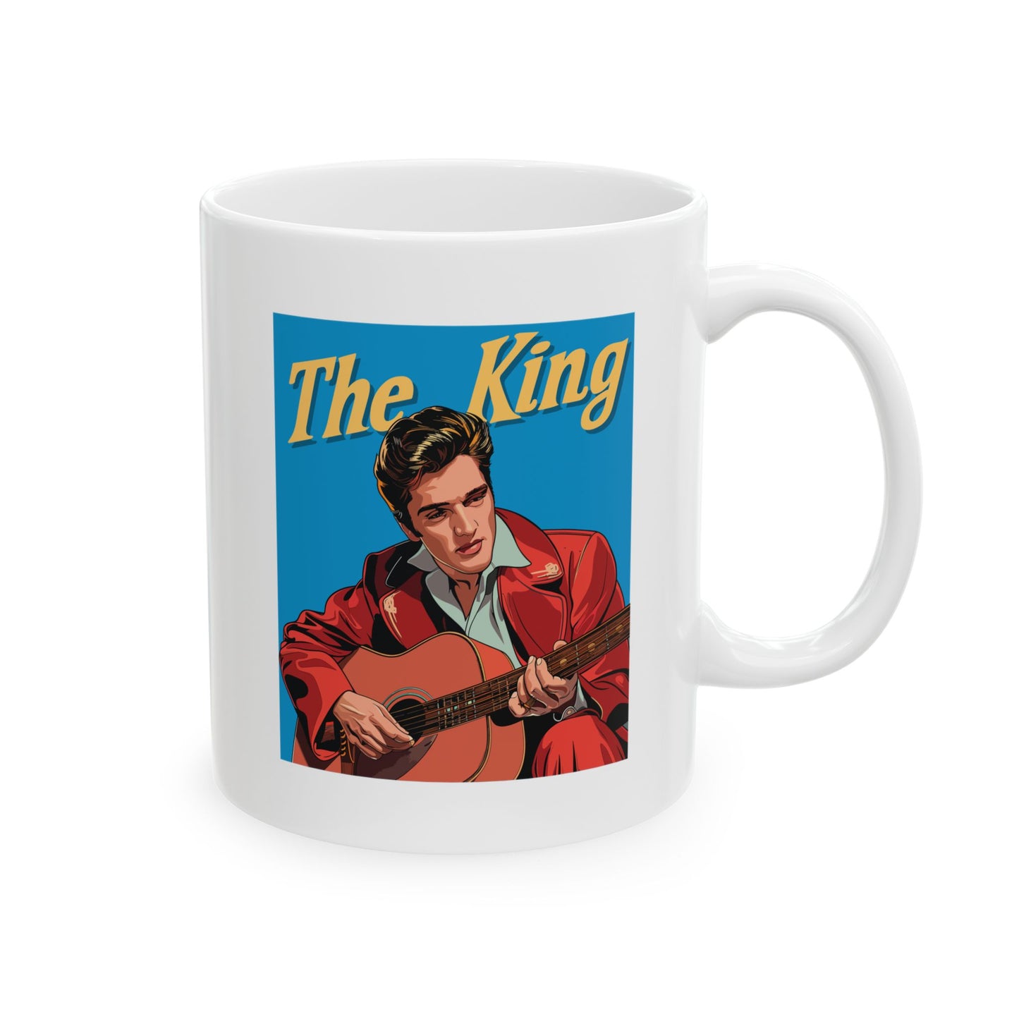 The King Elvis Presley White Mug