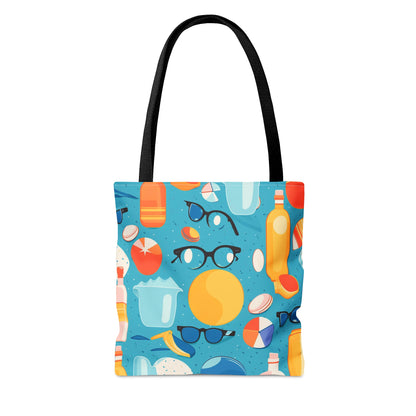 Blue Beach Summer Vibes Tote Bag