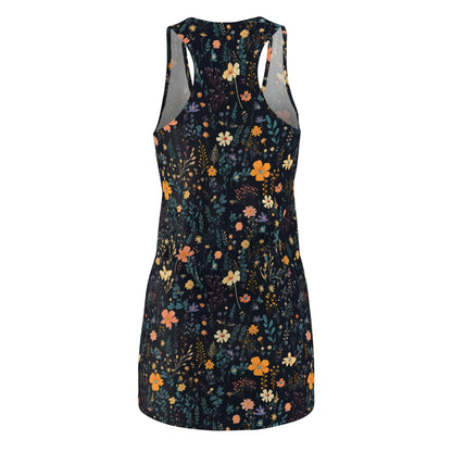 Spring Flower Cut & Sew Racerback Dress