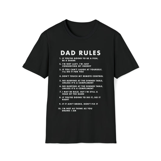 Dad Rules Unisex Softstyle T-Shirt