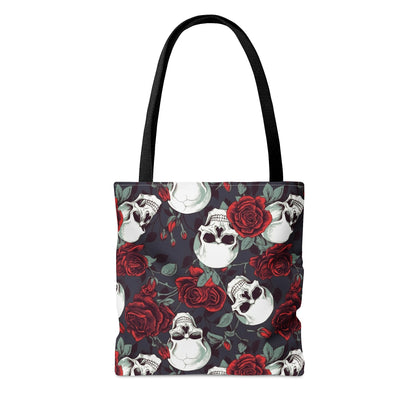 Skulls and Roses Tote Bag