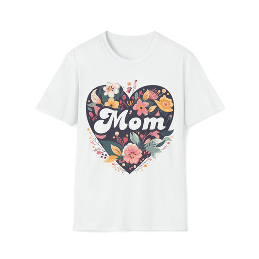 Mother's Day Mom Heart Unisex Softstyle T-Shirt