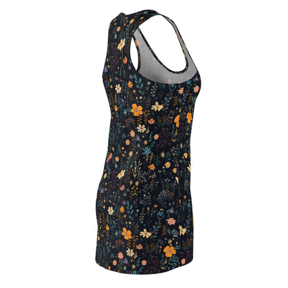 Spring Flower Cut & Sew Racerback Dress