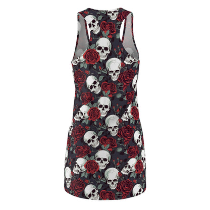 Skulls and Roses Women's Cut & Sew Racerback Dress