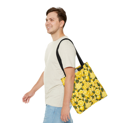 Sunny Citrus Pattern Tote Bag